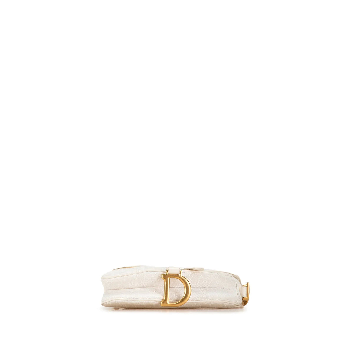 White Dior Mini Oblique Canvas Saddle Bag Satchel Rovelle Bags