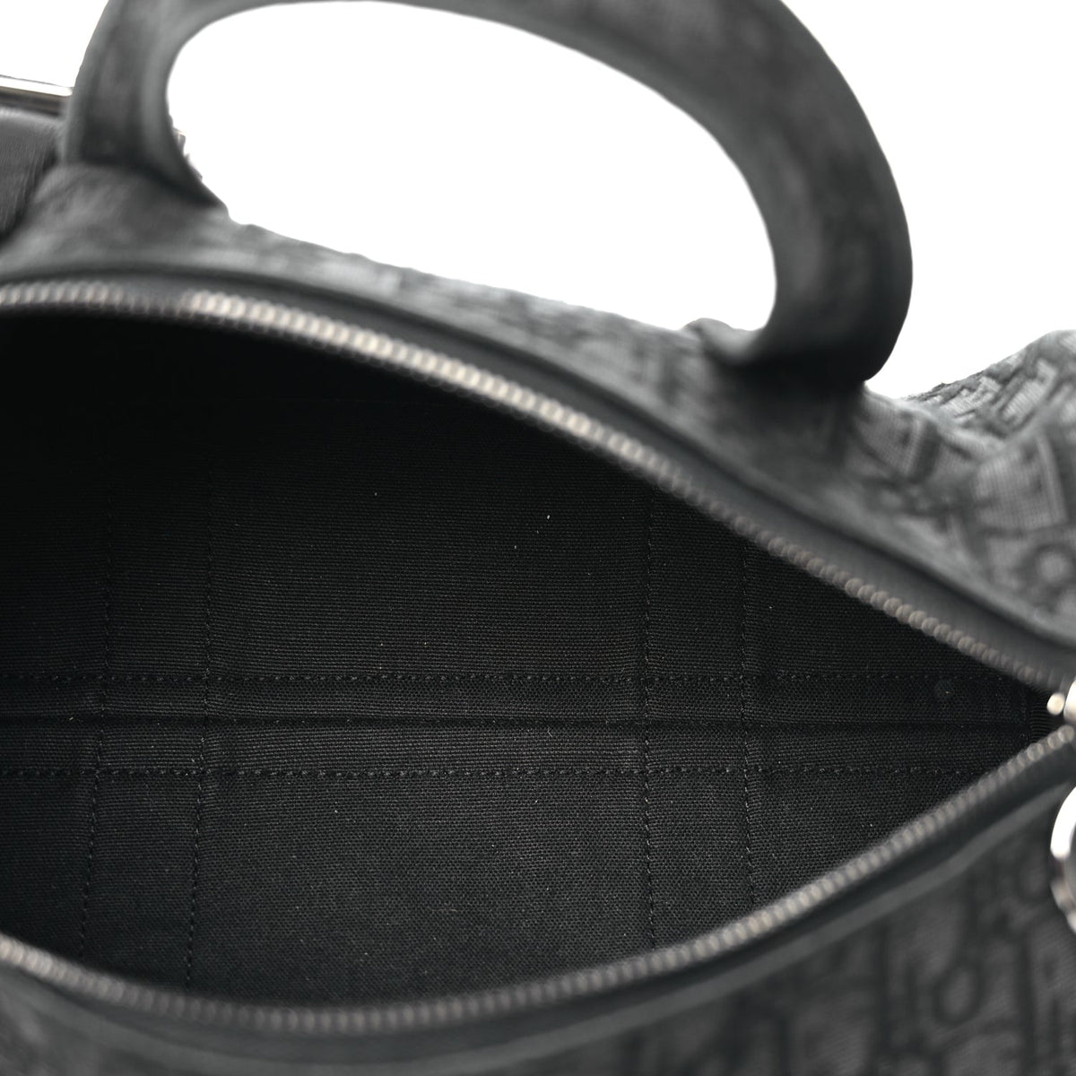 Christian Dior Oblique Jacquard Zipped Messenger Bag Black Rovelle Bags