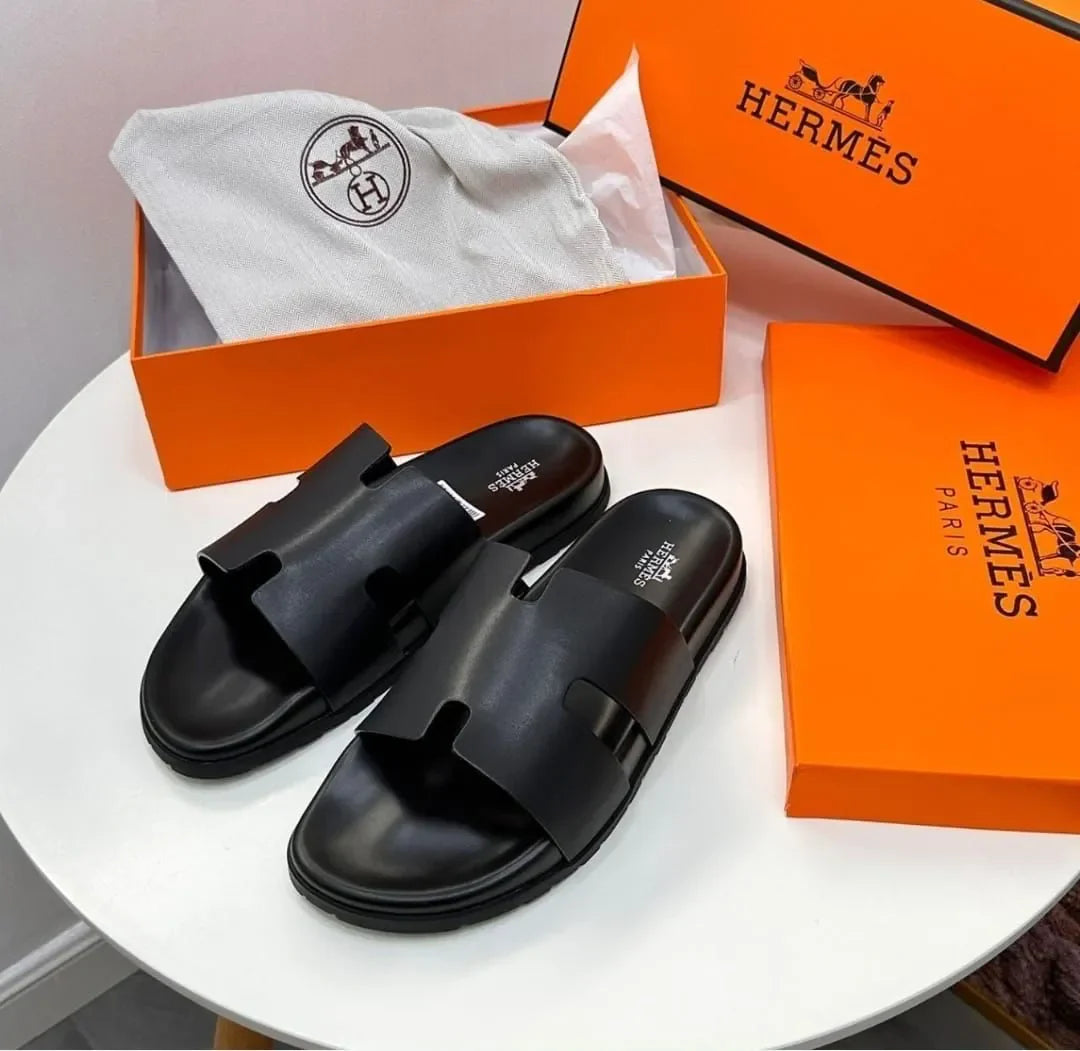 Hermes Black Leather Sleeper