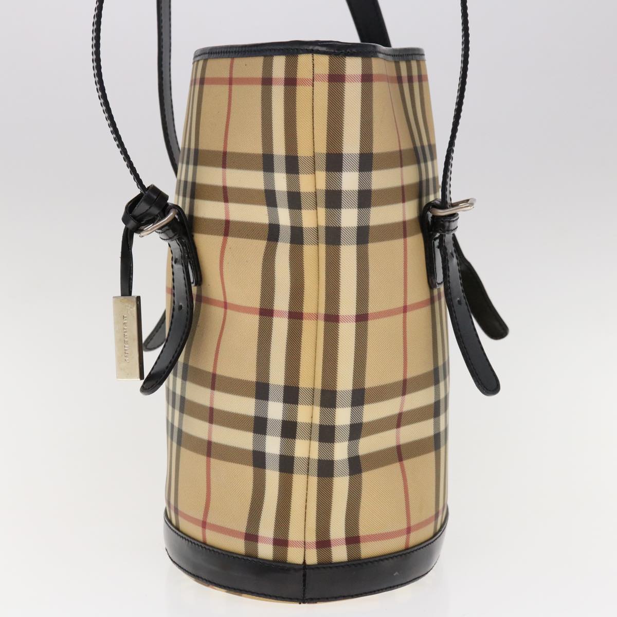 Burberry Nova Coated Canvas Beige Shoulder Bag