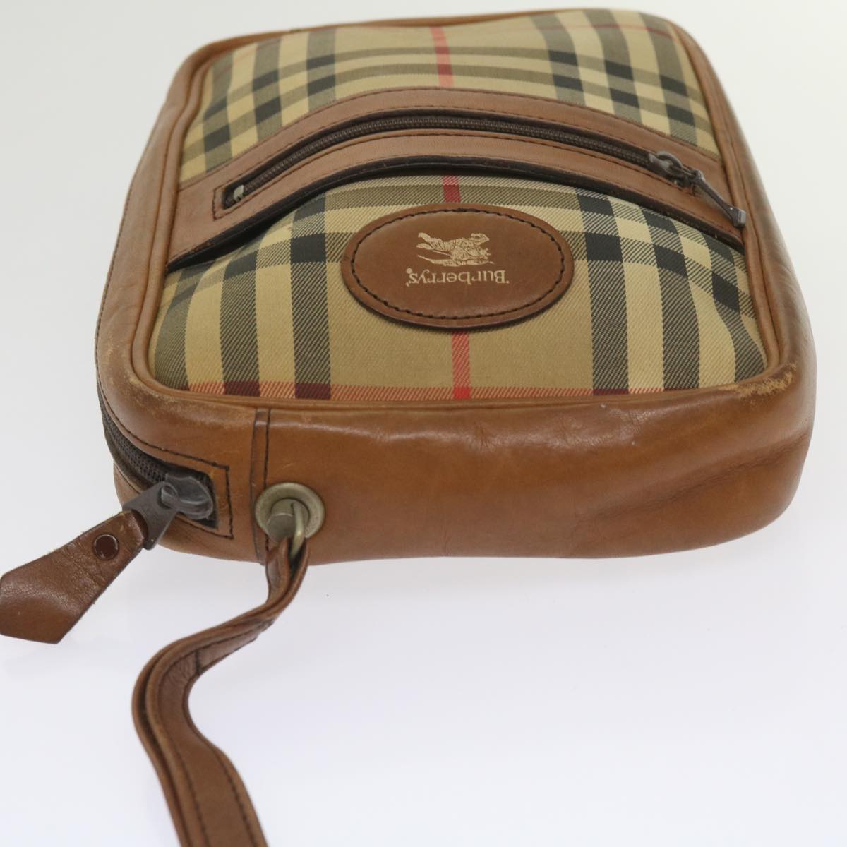 Burberry BURBERRYSs Nova Canvas Beige Clutch Bag Style 8