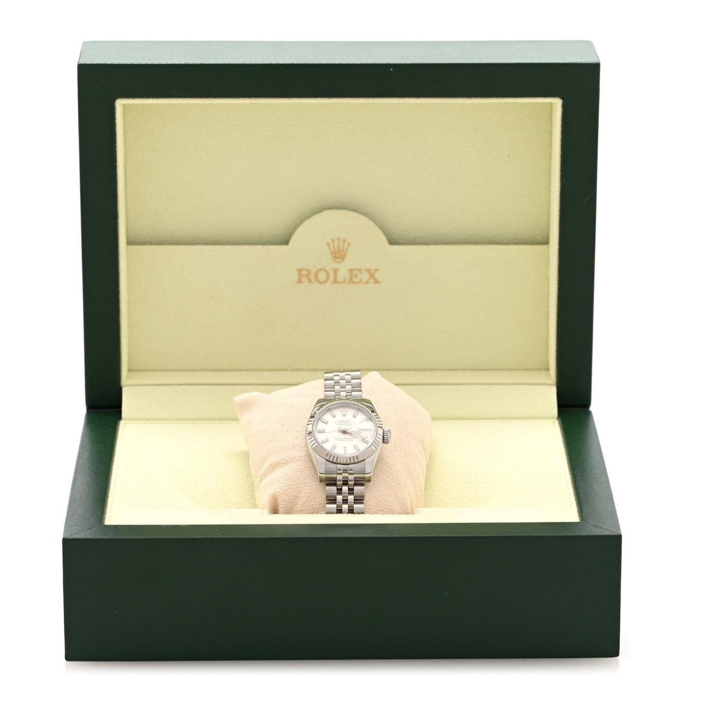 Stainless Steel 18K White Gold 26mm Oyster Perpetual Datejust Watch Silver 179174