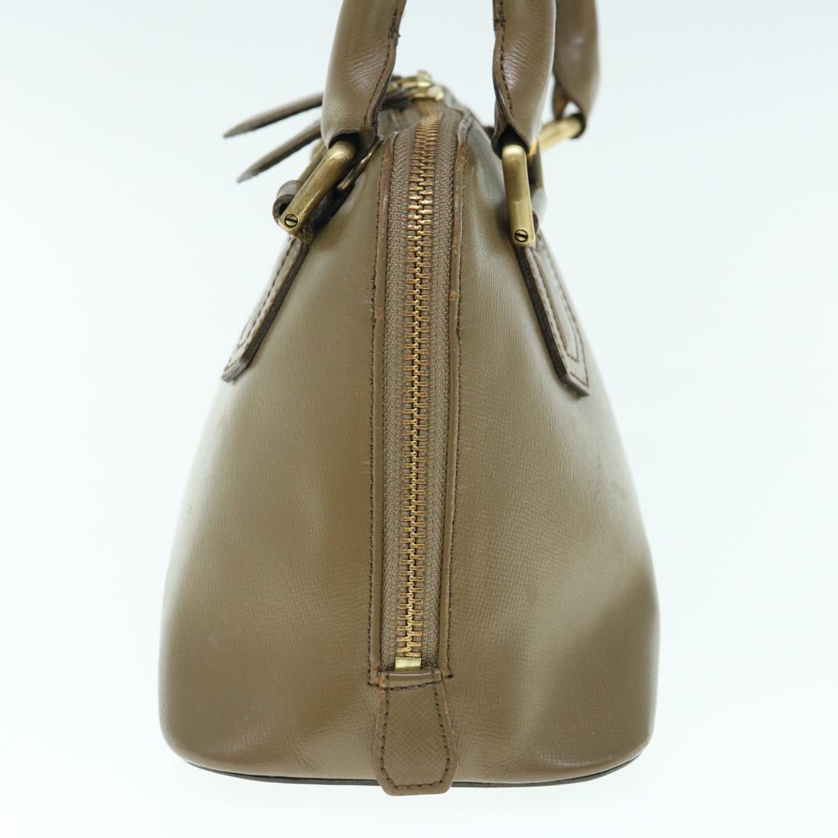 Burberry Auth Leather Brown Handbag