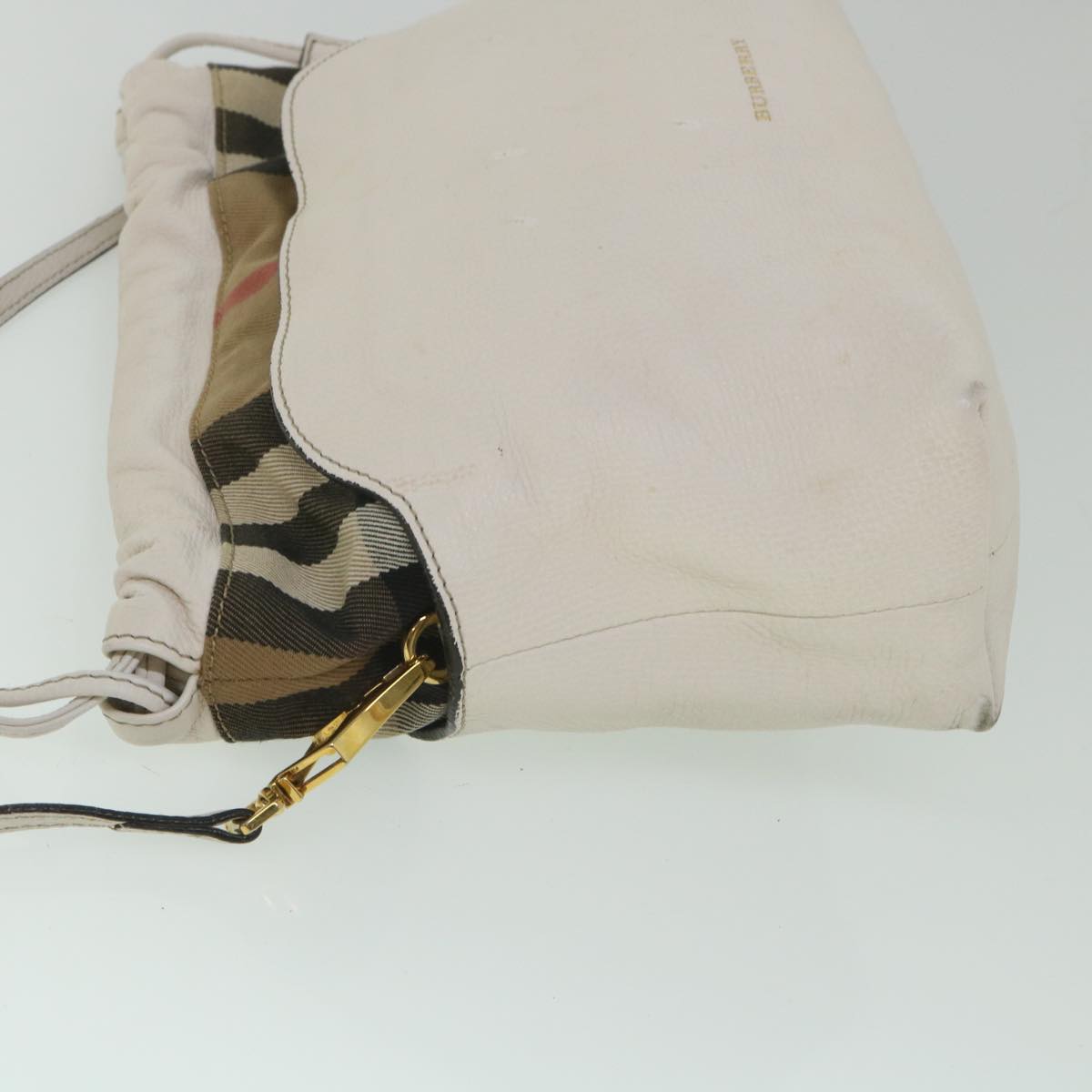 Burberry Nova Auth Leather Beige Shoulder Bag Style 3