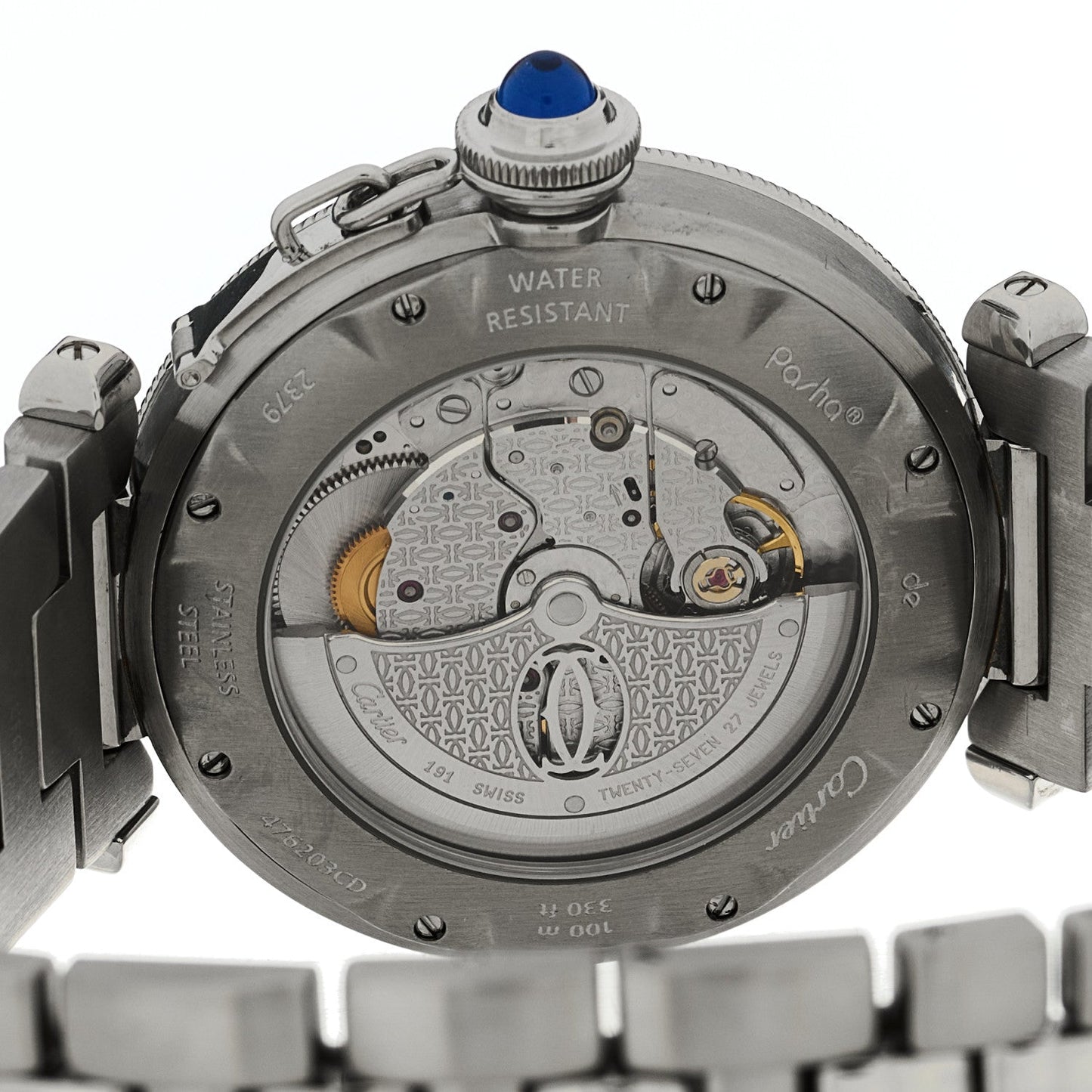 Stainless Steel 38mm Pasha C Grille Automatic Watch