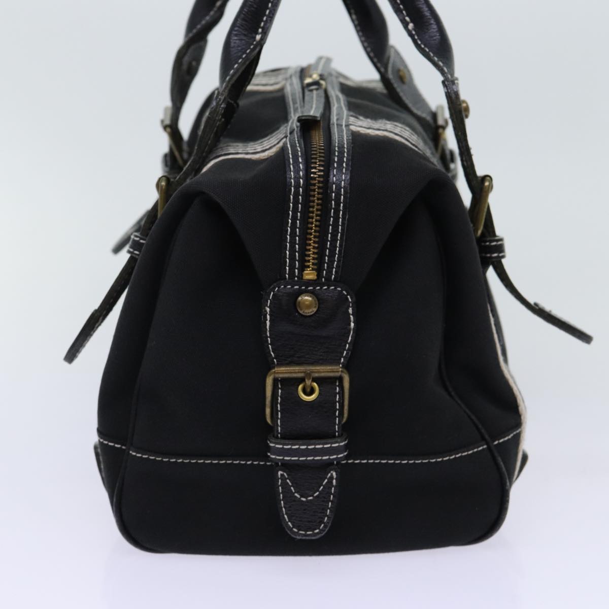 Burberry Auth Canvas Black Handbag