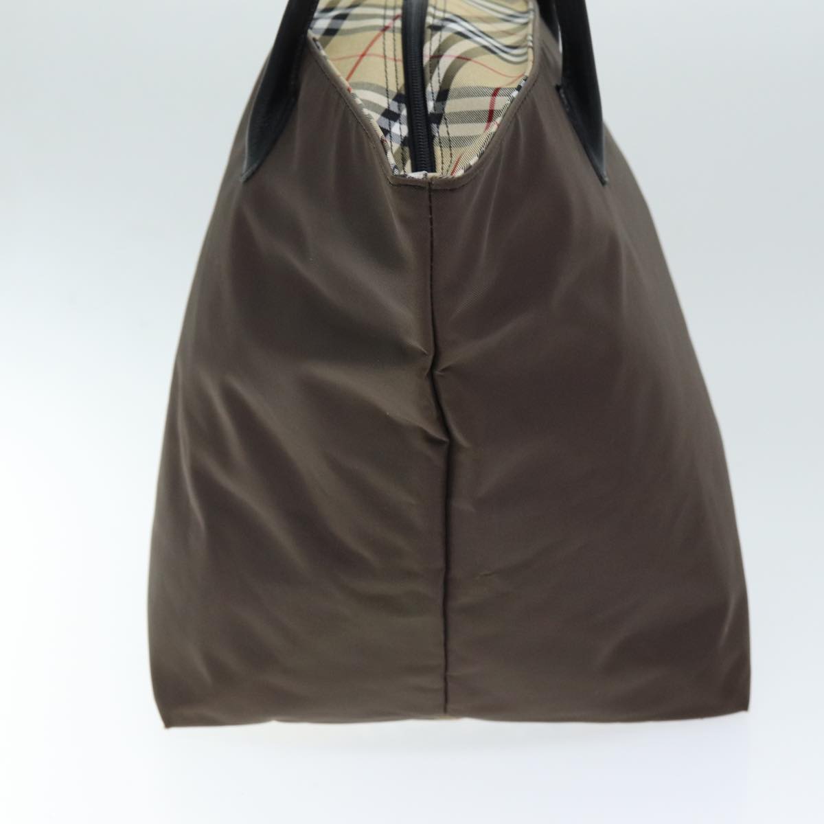 Burberry BURBERRYSs Label Nylon Brown Tote Bag