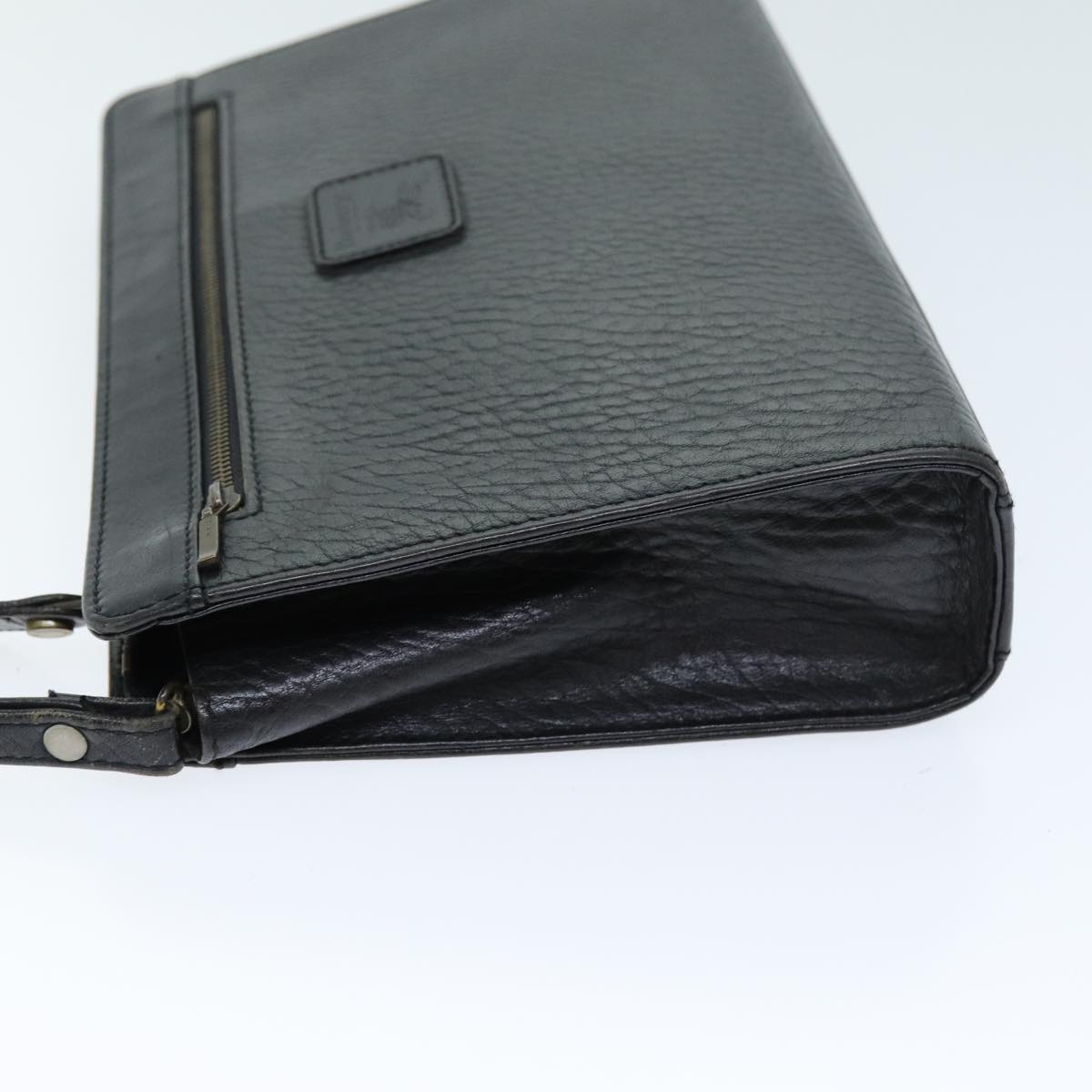Burberry BURBERRYSs Auth Leather Black Clutch Bag Style 4