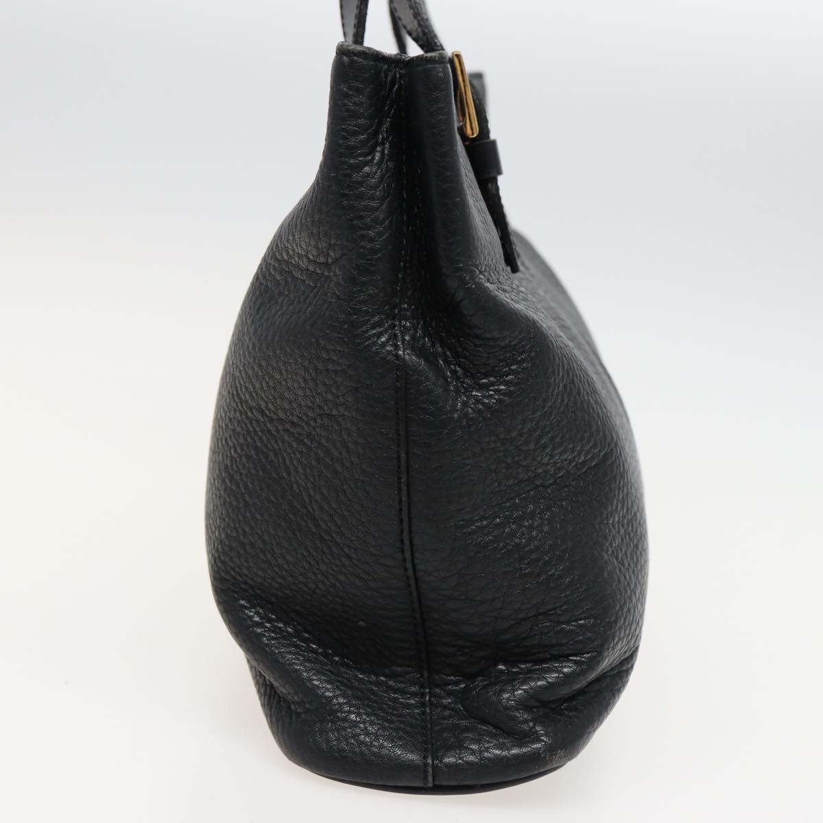 Burberry BurberrySs Auth Leather Black Handbag Style 3