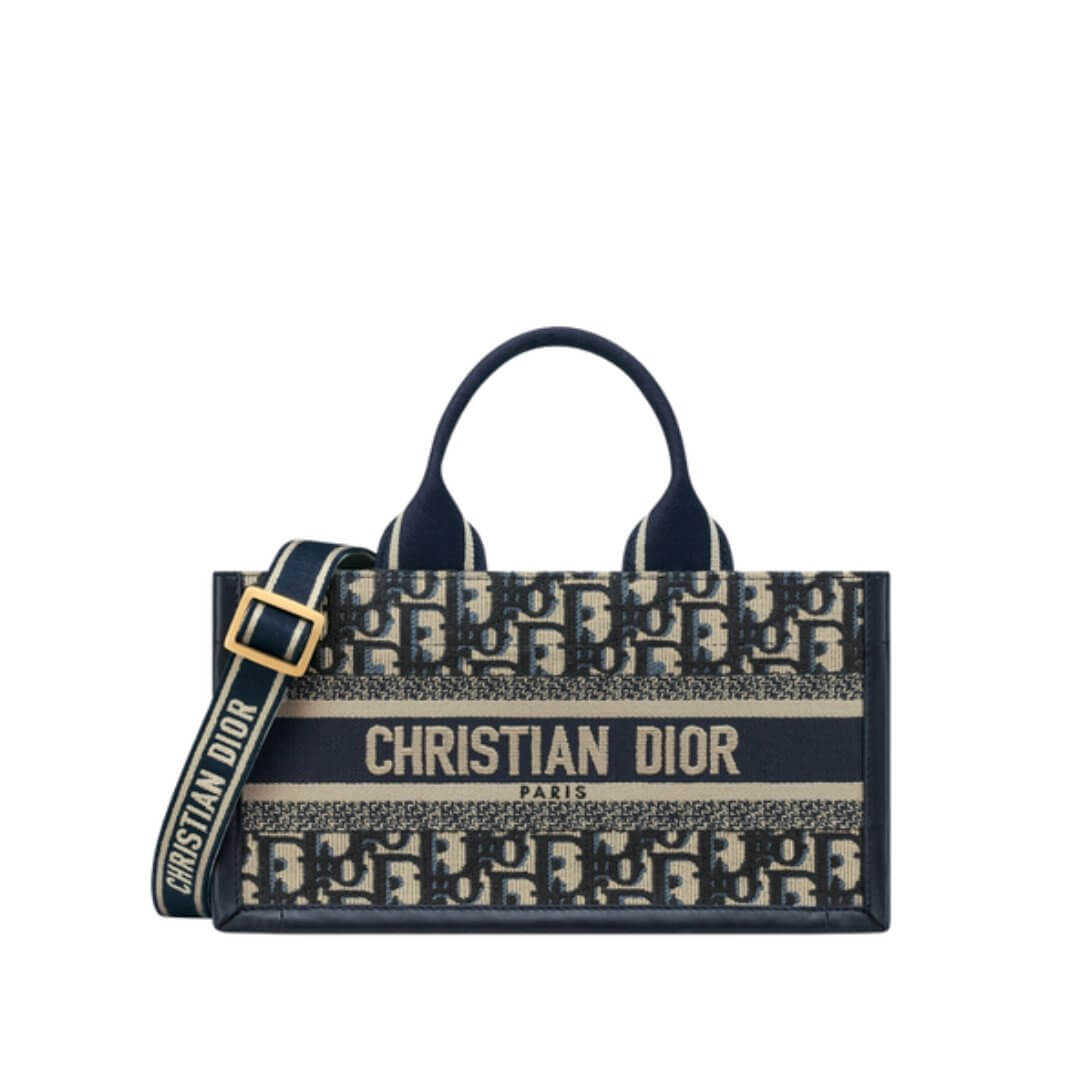 Dior Book Tote Leather Canvas Tote Bag Rovelle Bags