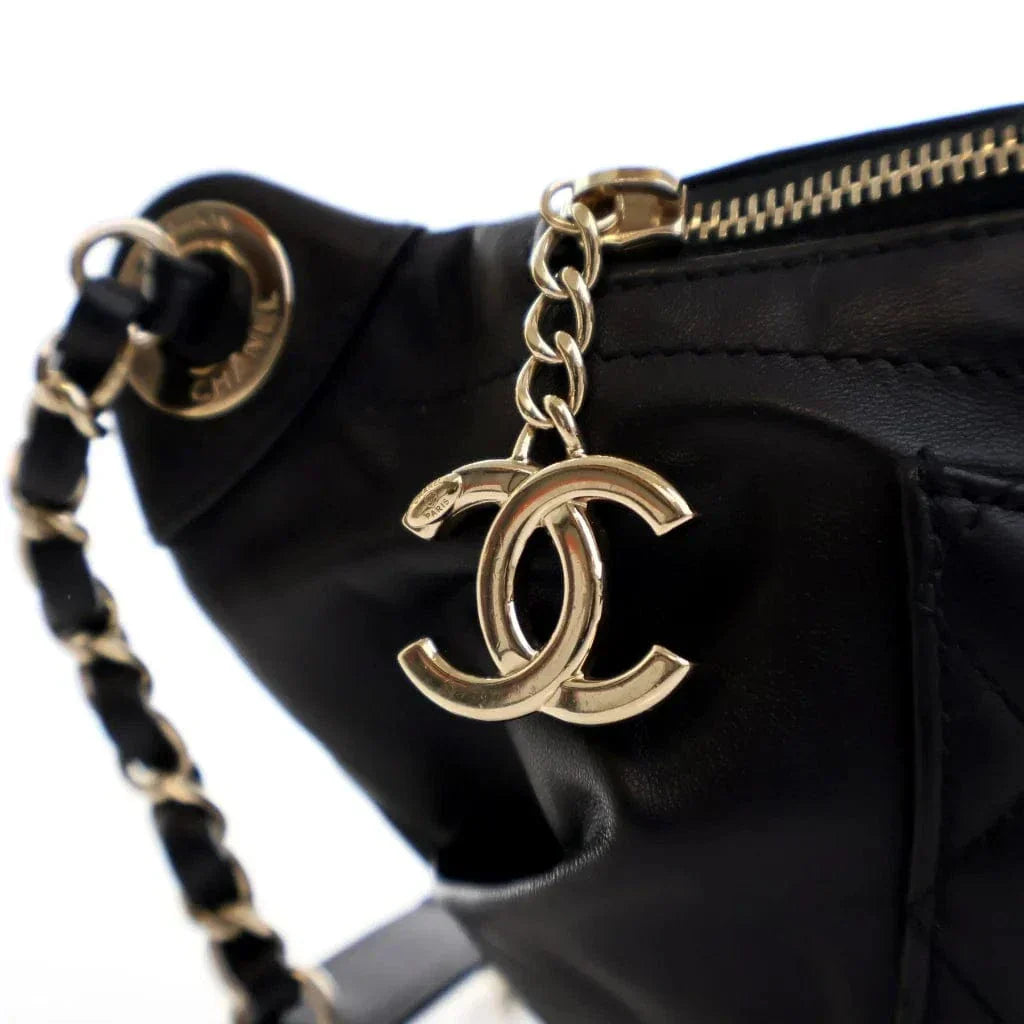 Chanel Black Calfskin Quilted Belt Bag Rovelle Bags