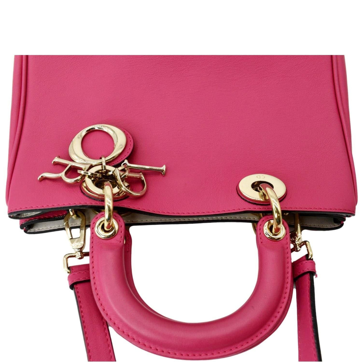 CHRISTIAN DIOR Diorissimo Leather Medium Tote Bag Pink Rovelle Bags