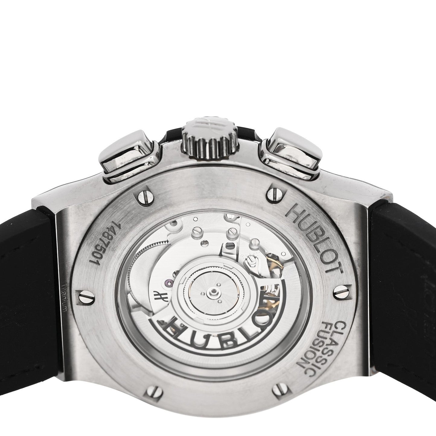 Titanium Alligator 42mm Classic Fusion Chronograph Automatic Watch Black 541.NX.1171.RX
