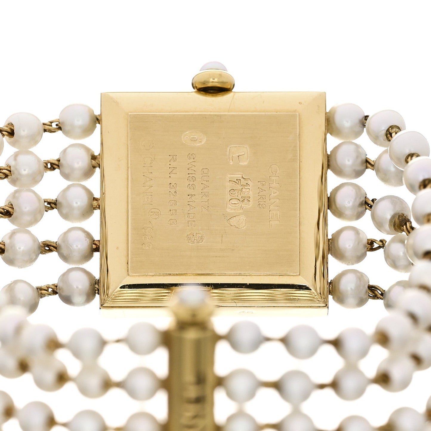18K Yellow Gold Pearl 23mm Mademoiselle Quartz Watch
