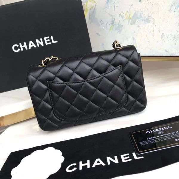 Chanel Flap Designer Bag 鈥� Black