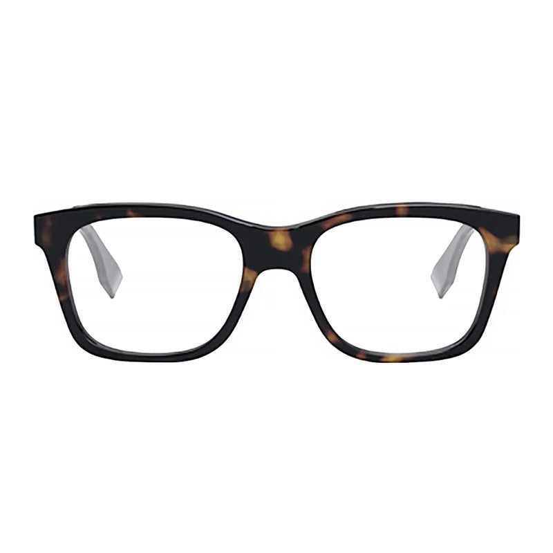 Fendi Eyeglasses Square Full Rim, Dark Havana Frame and Clear Demo Lenses Lens FE50030I052 Rovelle Bags
