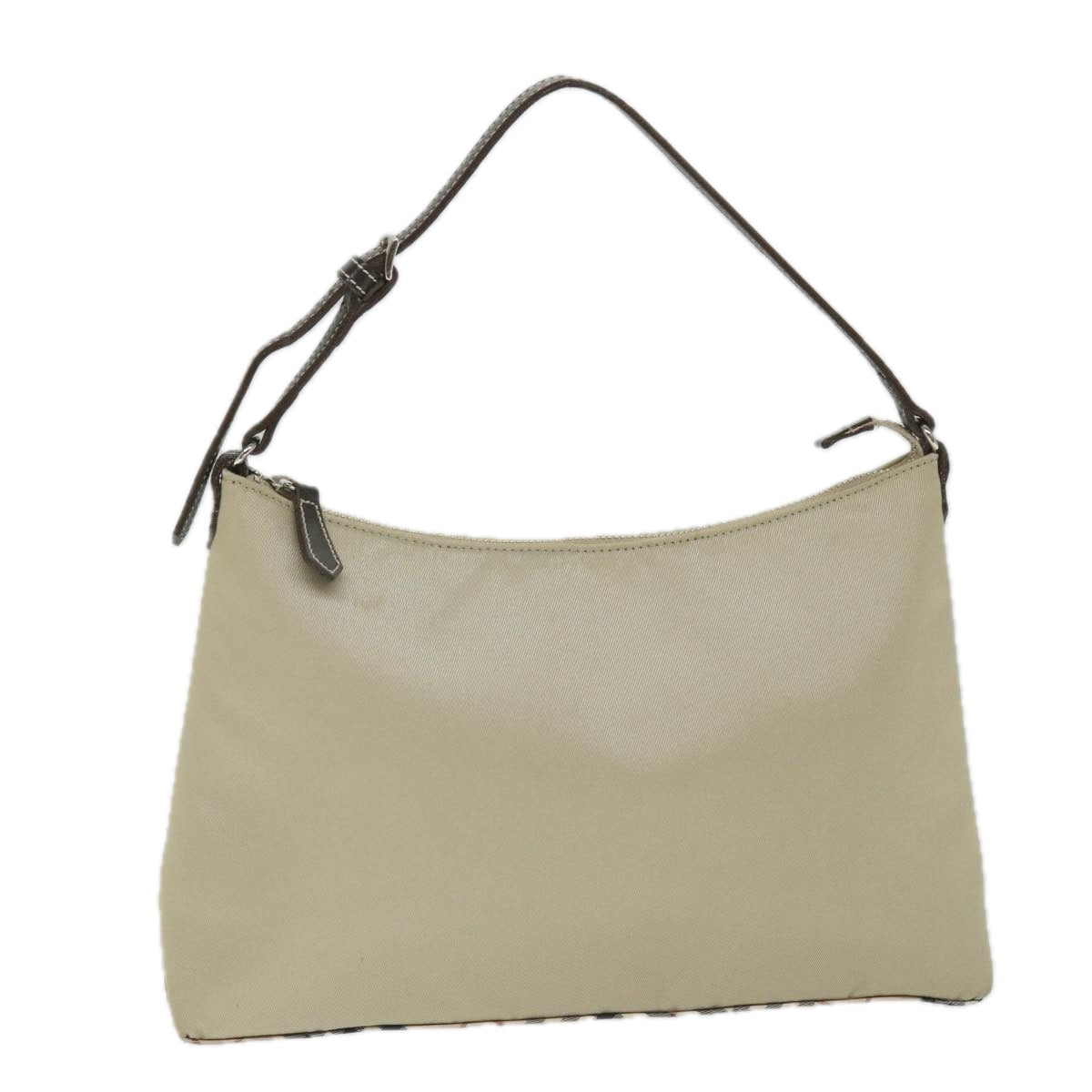 Burberry Label Auth Nylon Beige Shoulder Bag