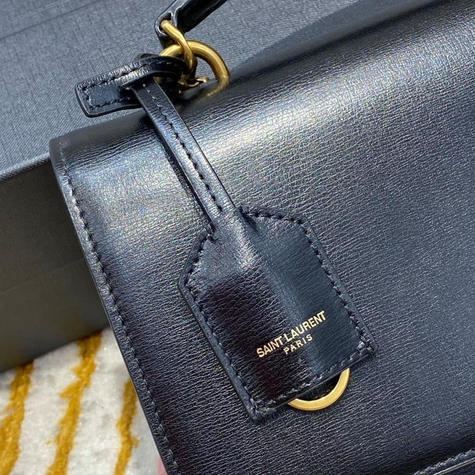 YSL Medium Sunset Satchel in Smooth Leather Bag