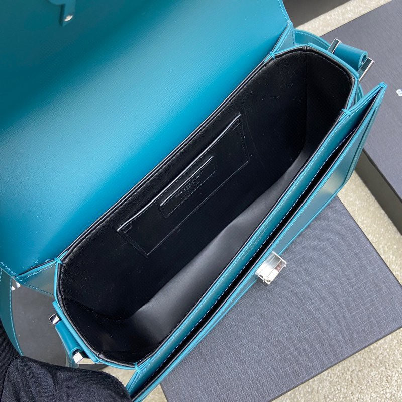 YSL Solferino Medium Satchel In Box Leather