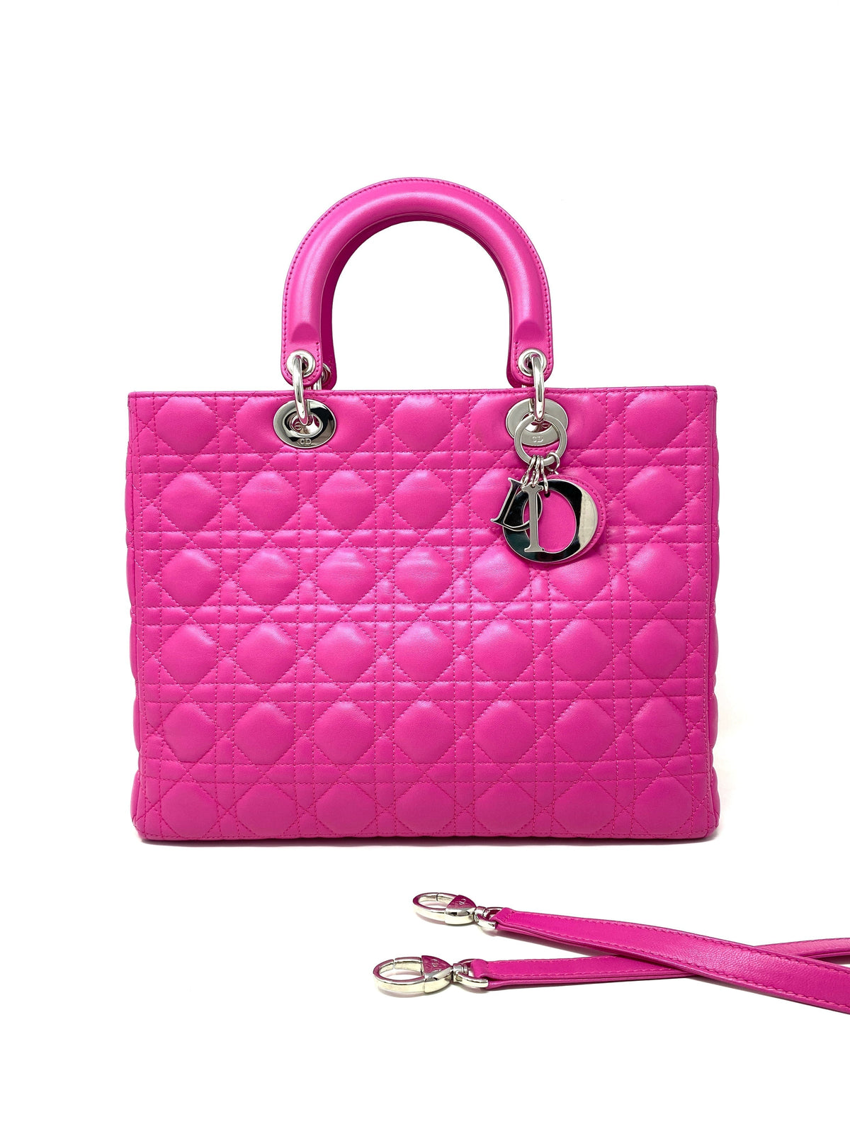 Dior Lady Dior Leather Handbag Rovelle Bags