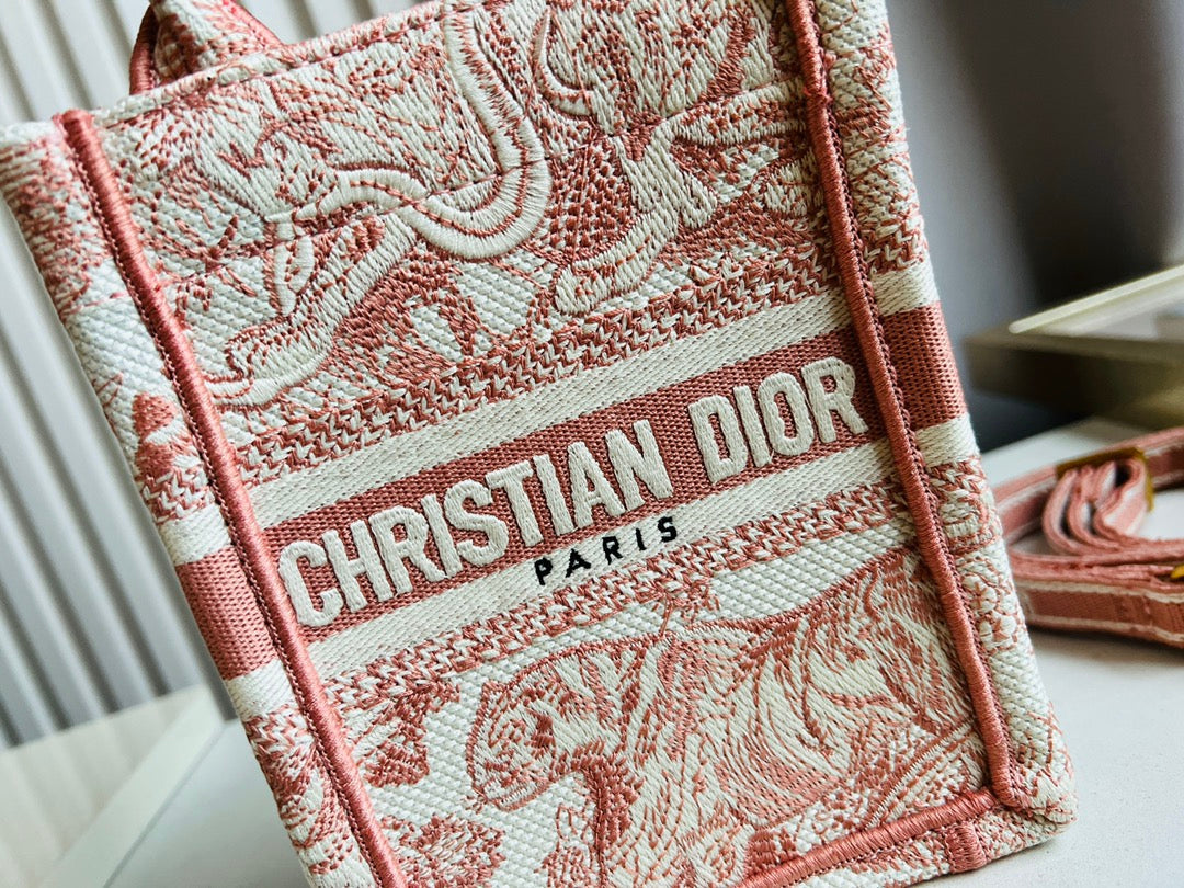 Christian Dior Mini Book Tote Phone Bag