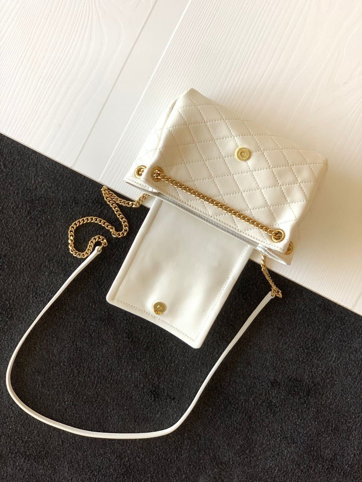 YSL Mini Nolita In Lambskin Bag