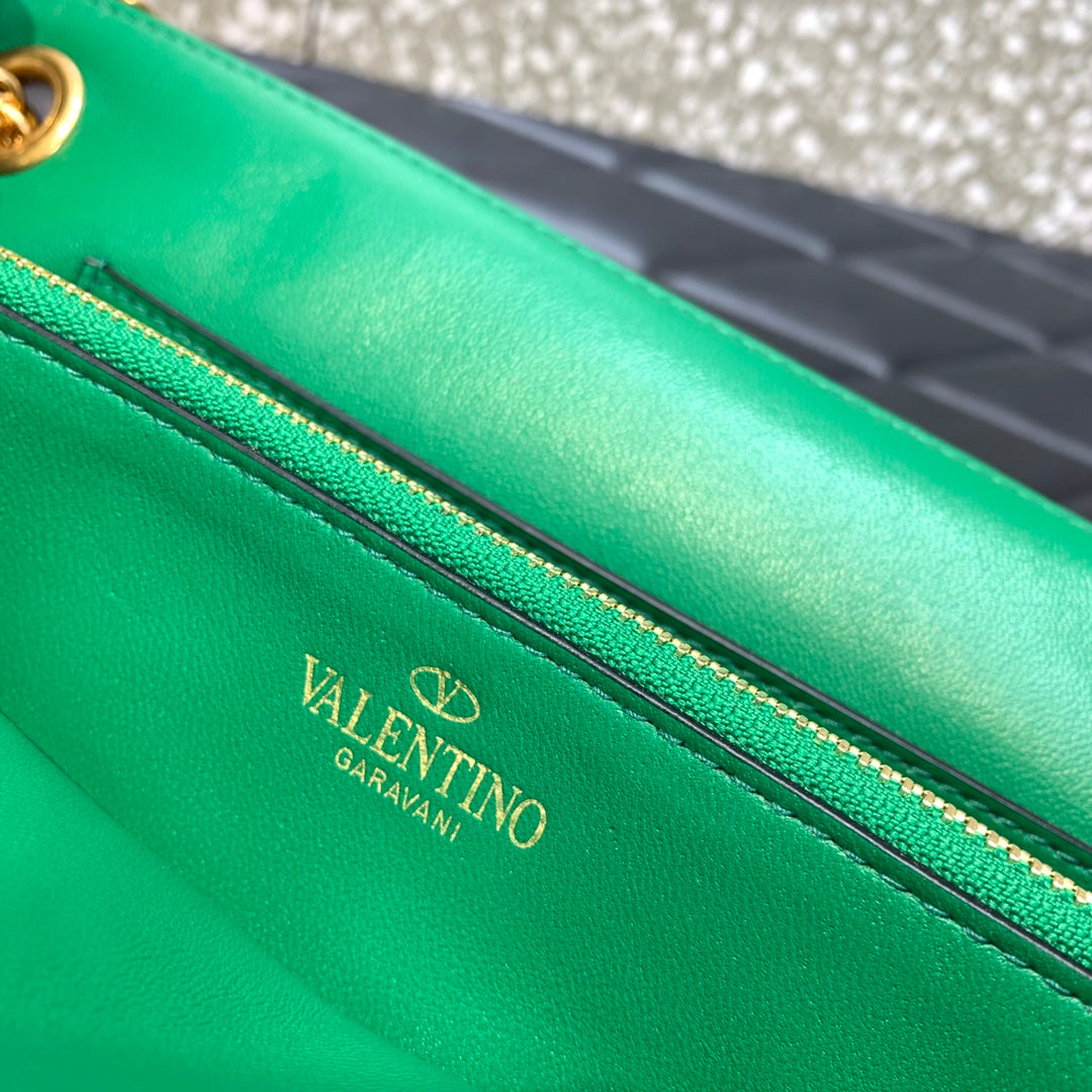 Valentino Stud Sign Nappa Shoulder Bag