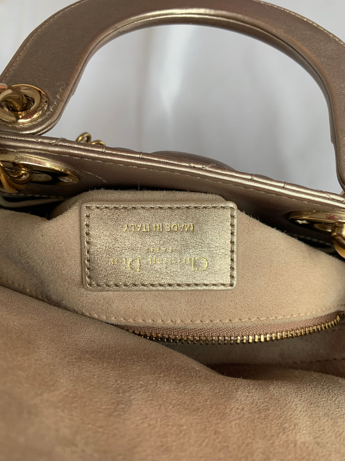 Lady Dior ABCdior Small Small Cannage Lambskin Handbag Rovelle Bags