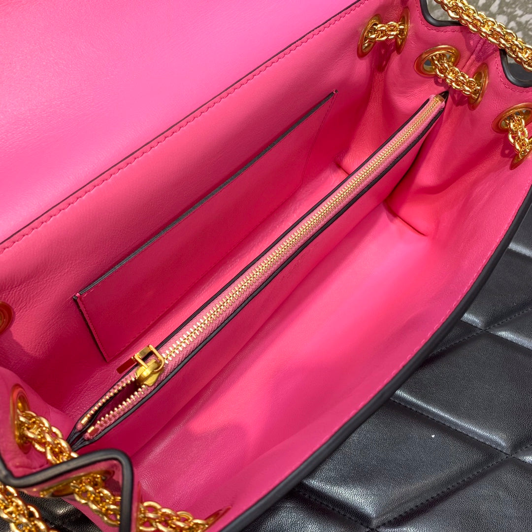 Valentino Stud Sign Nappa Shoulder Bag