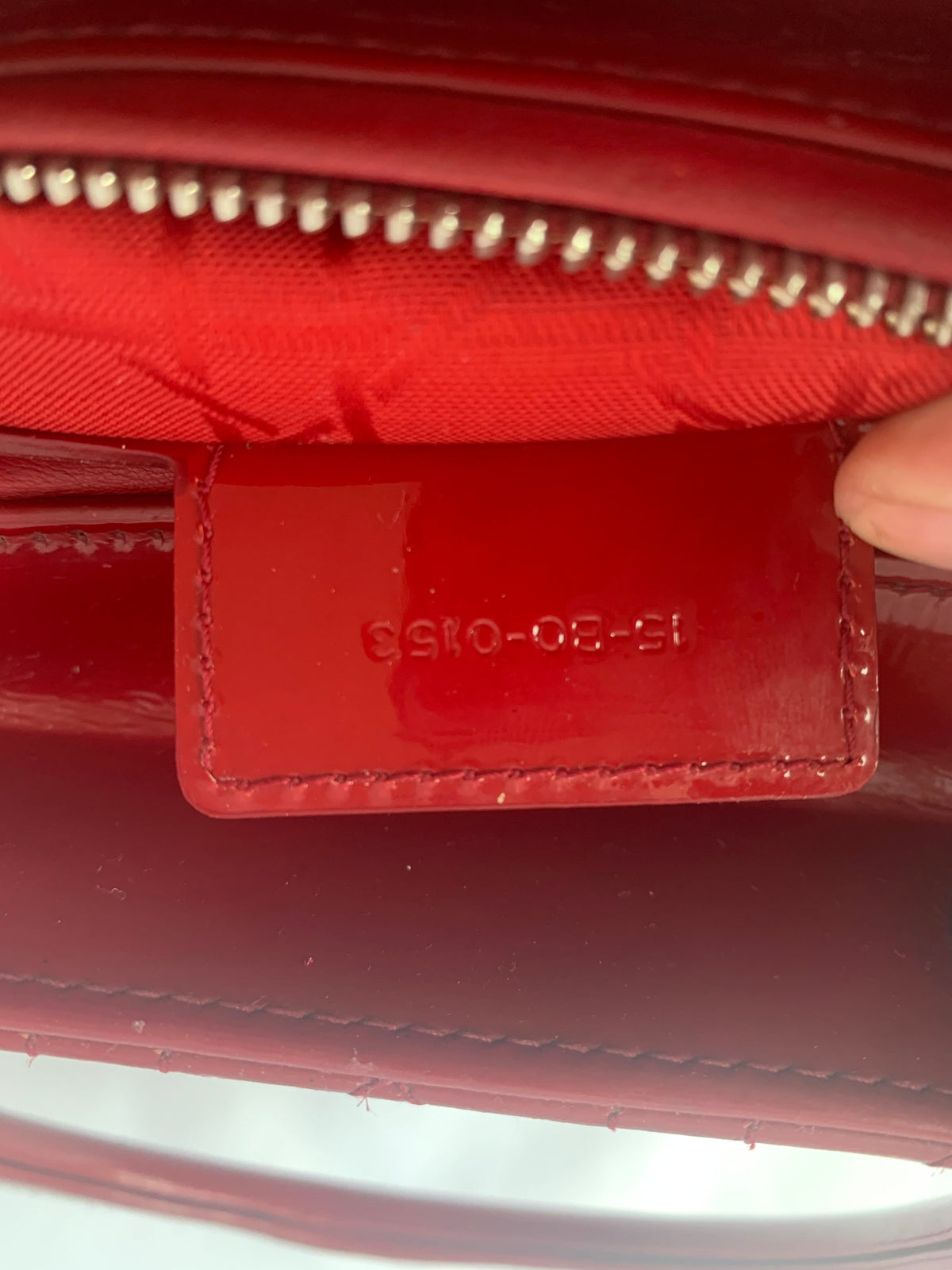 Lady Dior Medium Bag Red Patent Leather Rovelle Bags