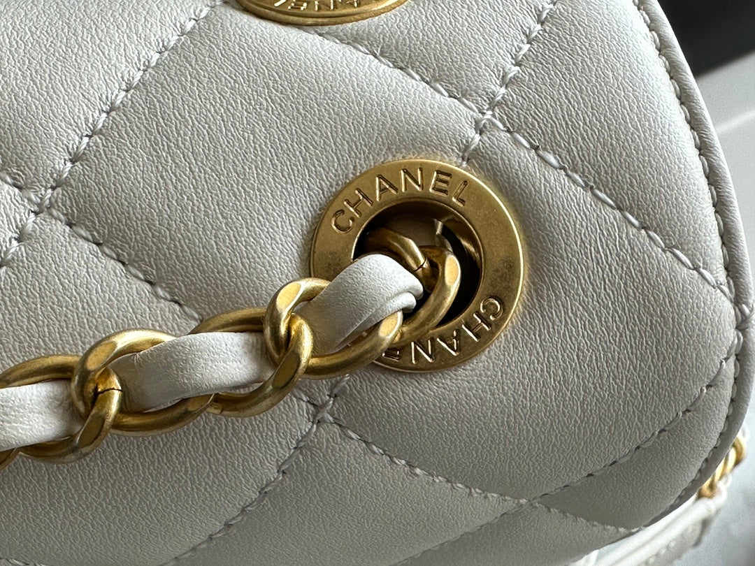 Chanel Front Logo Flap Bag