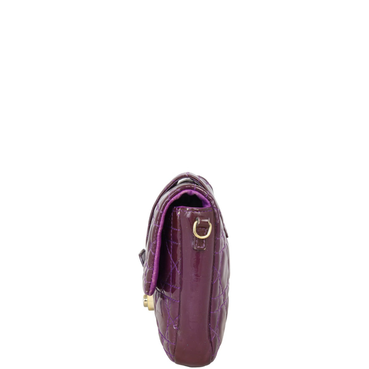 Dior Cannage New Lock Patent Pouch Rovelle Bags