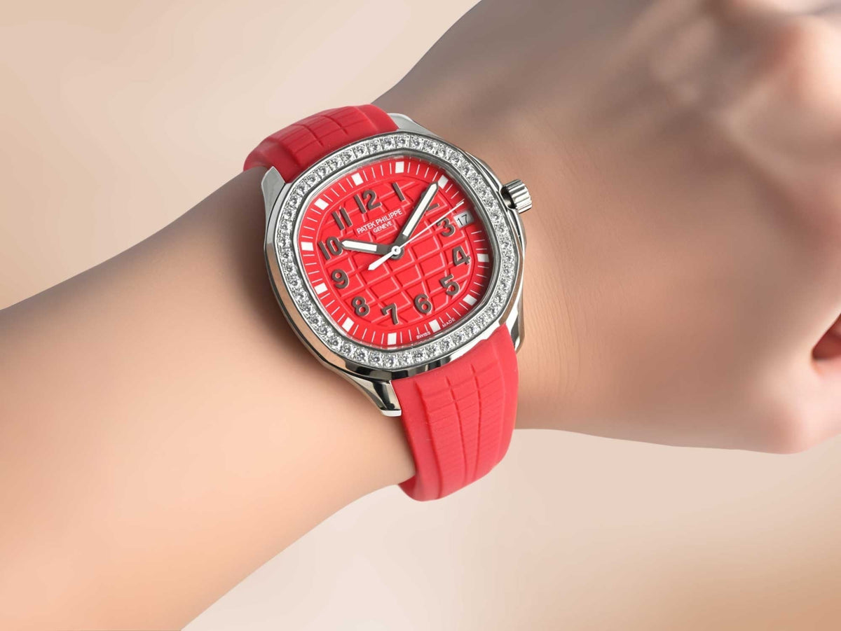 Patek Philippe Nautilus 38.8mm Red Dial Red Strap