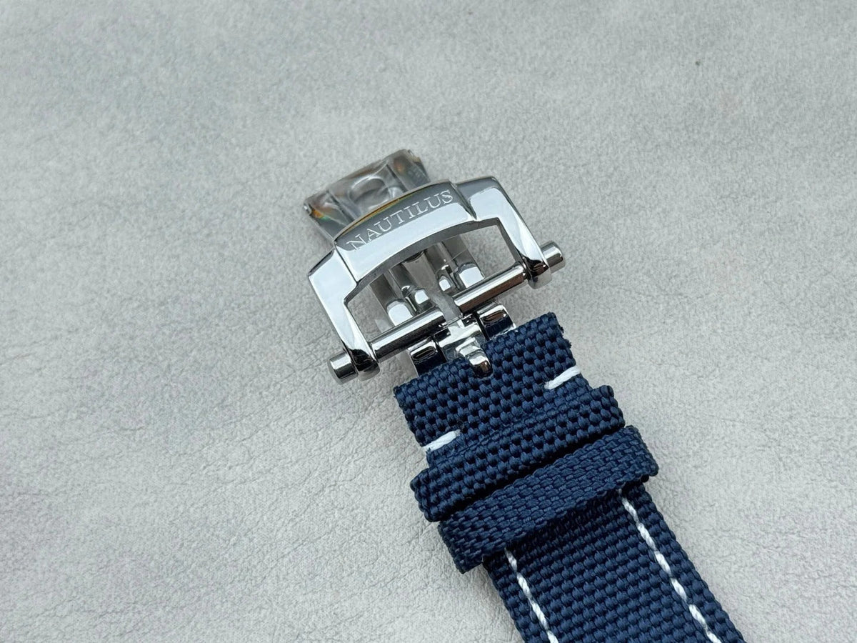 Patek Philippe Nautilus 41mm Blue Dial Fabric Strap