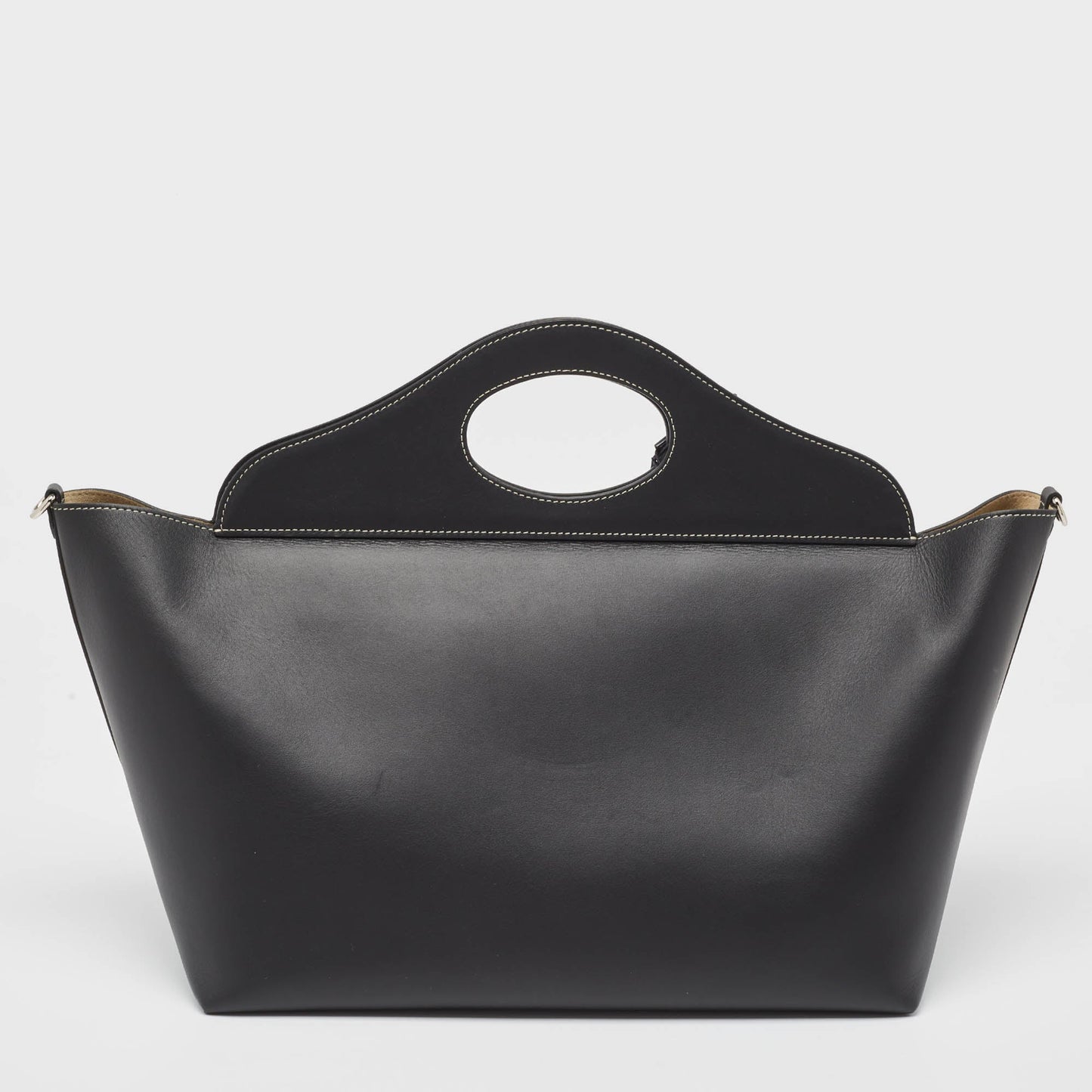 Burberry Medium Soft Leather Black Tote Bag Style 2