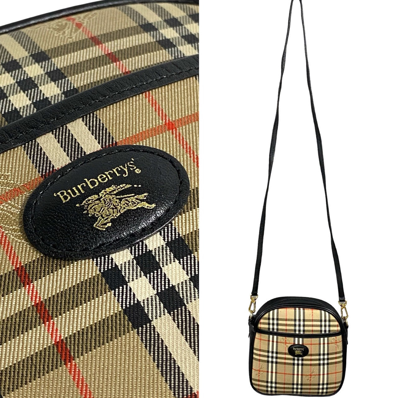 Burberry Nova Leather Shoulder Bag Style 15
