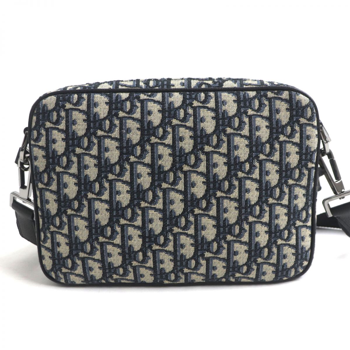 Dior HOMME Pouch Main: Canvas, Main: Leather Navy x beige mens Rovelle Bags