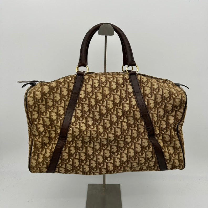 Dior Diorissimo Brown Canvas Travel Bag Large Rovelle Bags