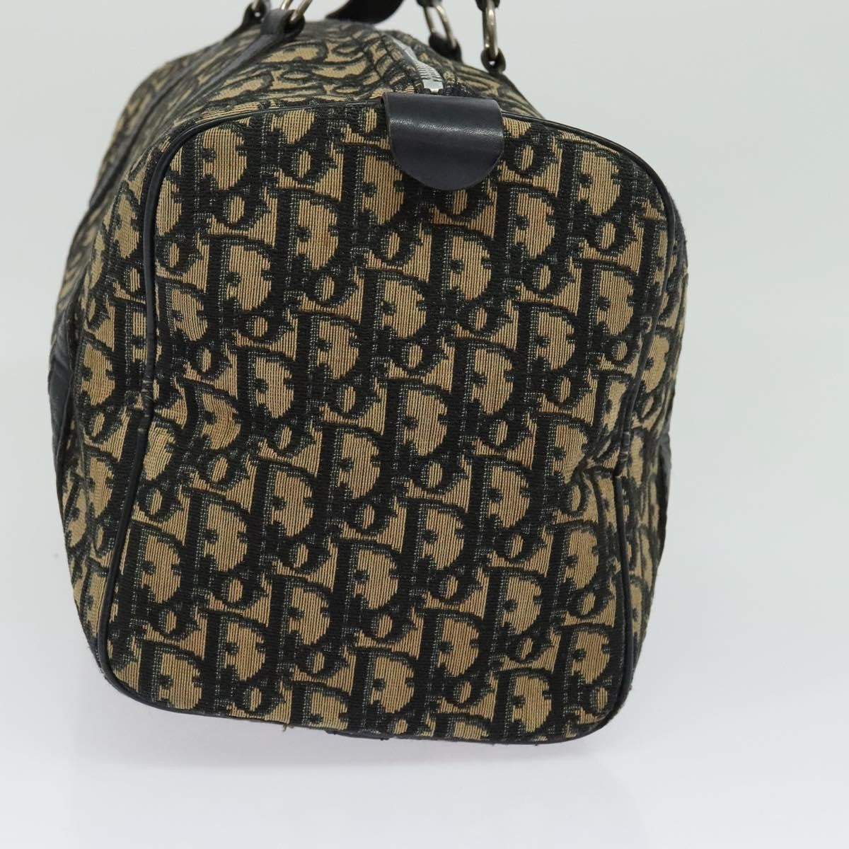 Christian Dior Trotter Boston Bag Diorissimo Canvas Navy Canvas Bag Rovelle Bags