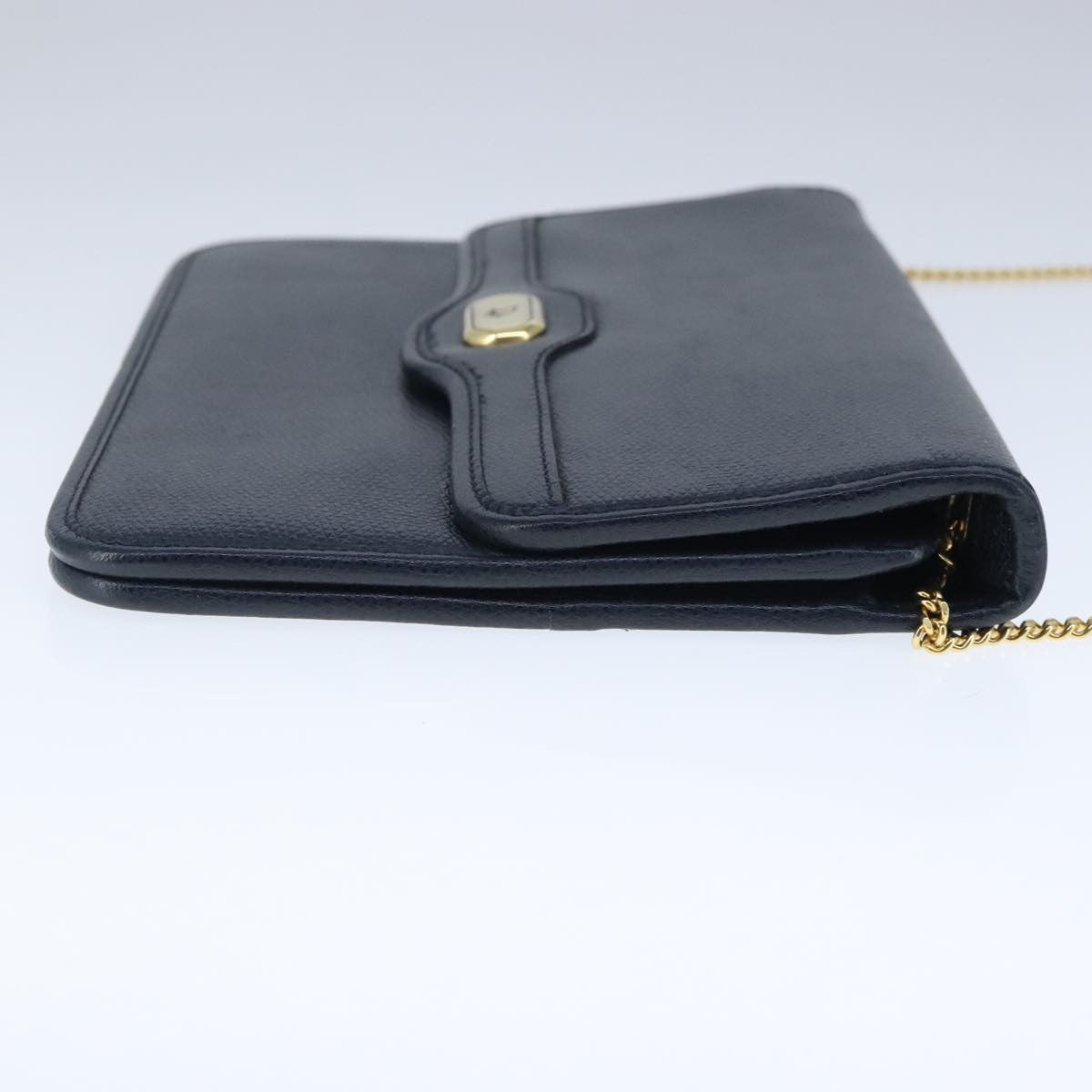 Christian Dior Cd Chain Flap Shoulder Bag Leather Navy Leather Shoulder Bag Bag Rovelle Bags