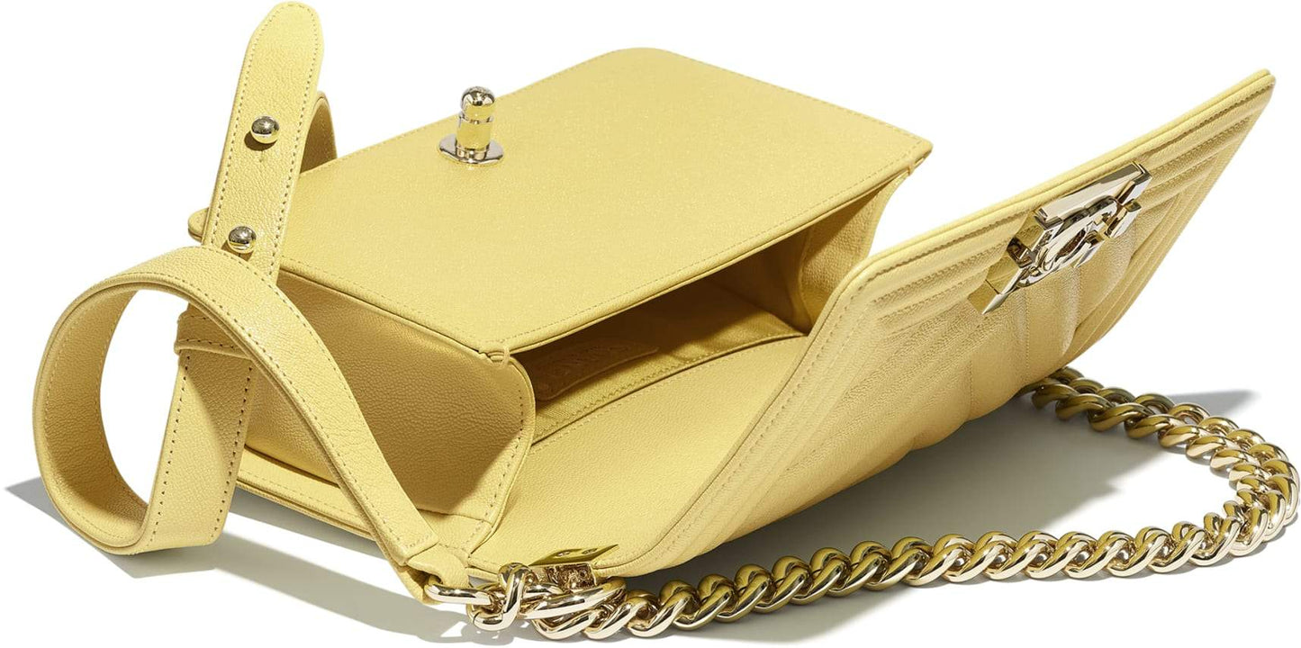 Chanel Boy Medium Handbag Beige Rovelle Bags