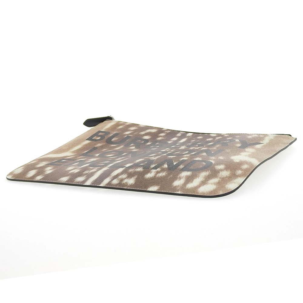 Burberry London Leopard Brown Clutch Bag