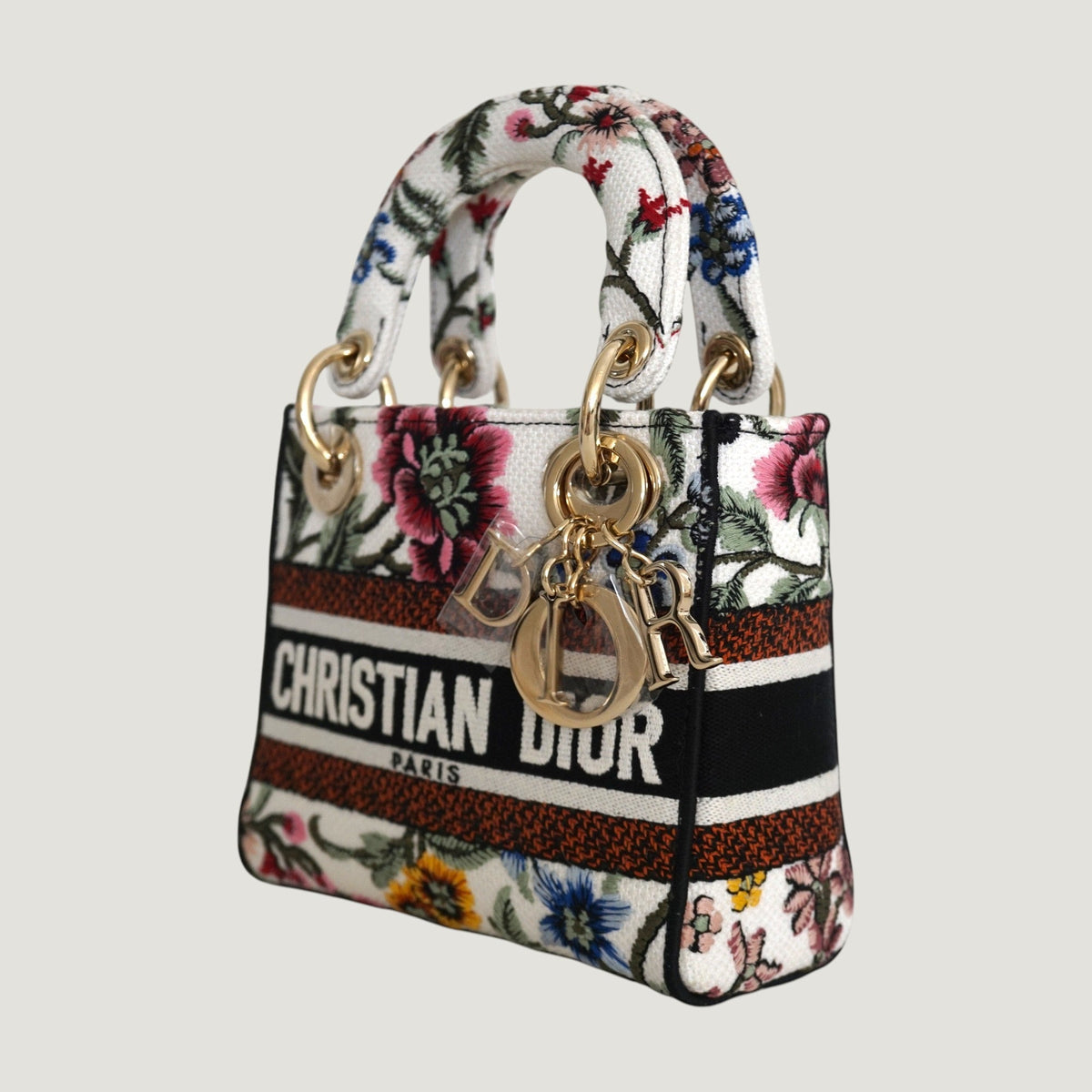 Dior Lady Dior Leather Handbag White Rovelle Bags