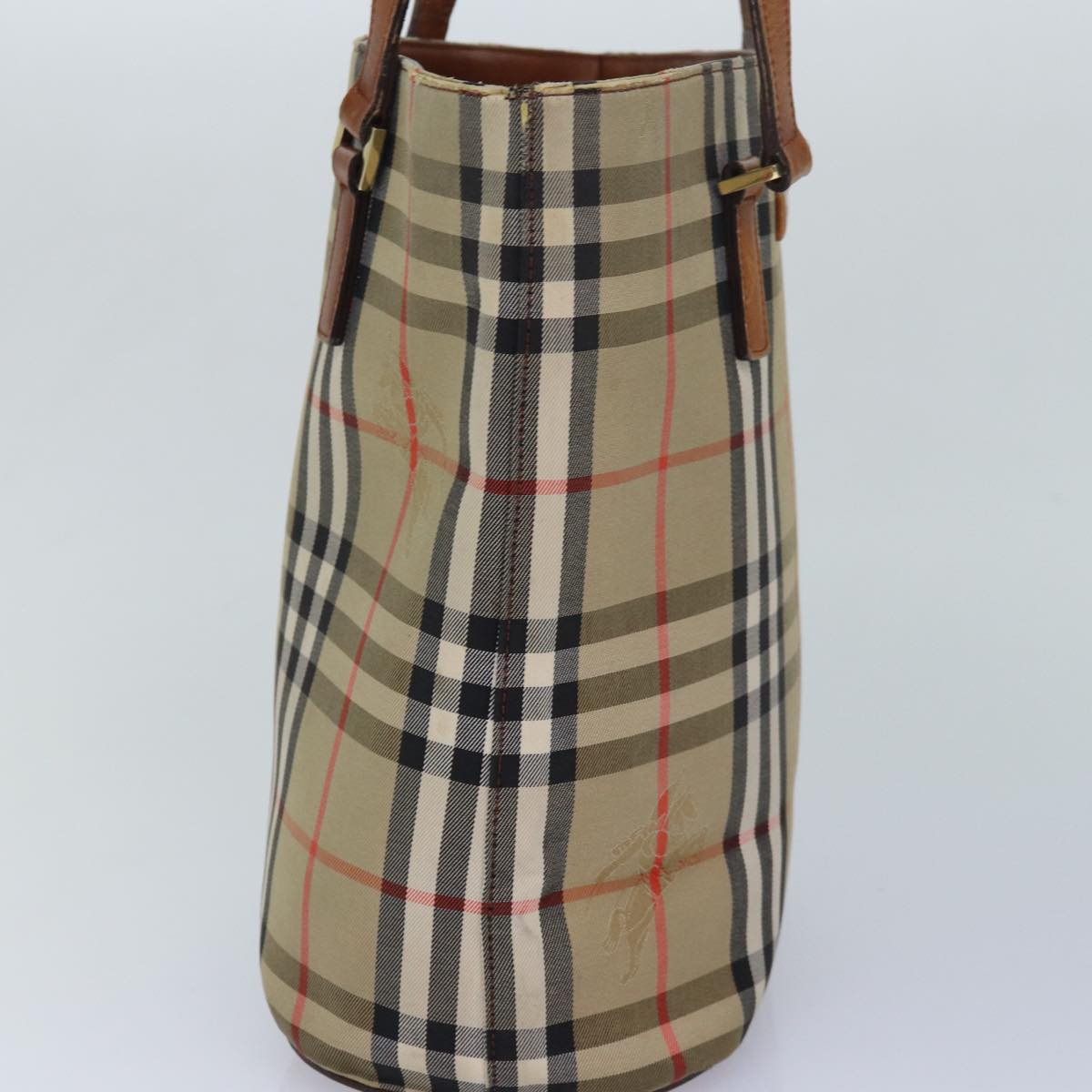 Burberry Nova Auth Canvas Beige Tote Bag Style 10