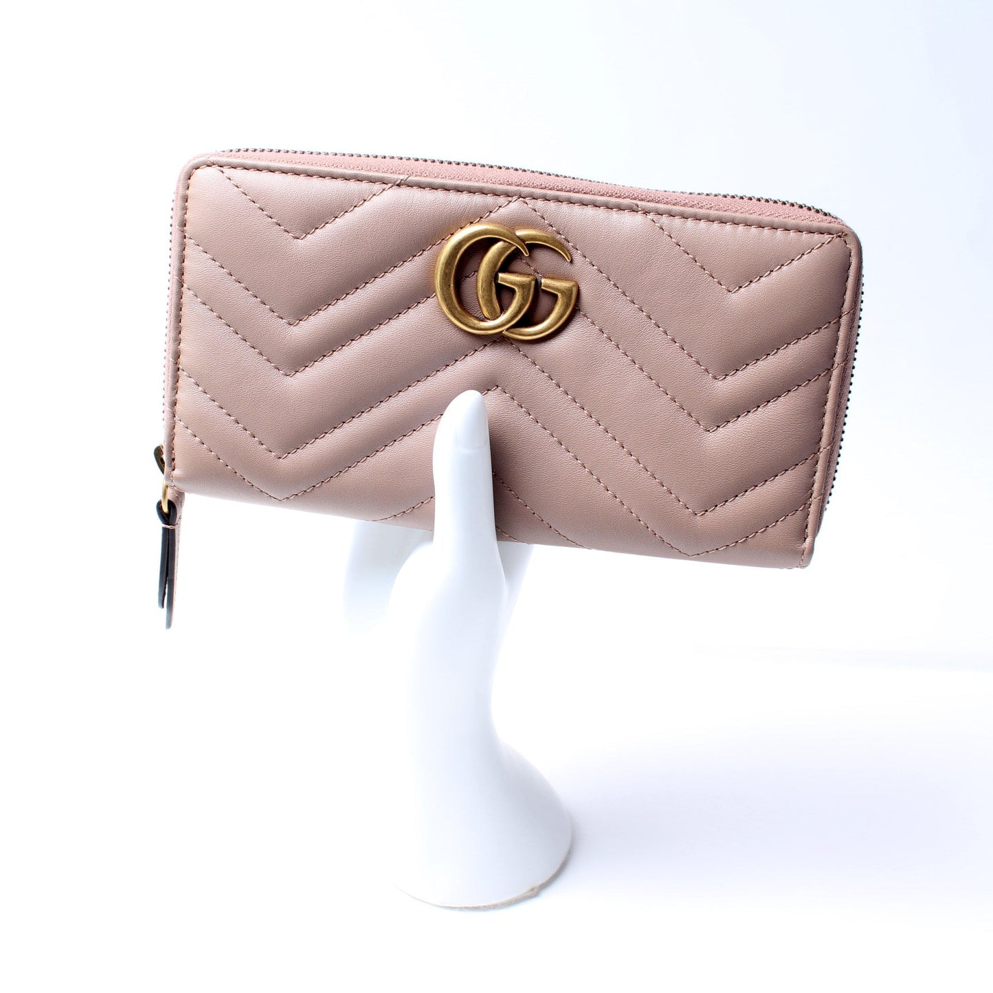 443123 GG Marmont Zip Around Wallet lbcase