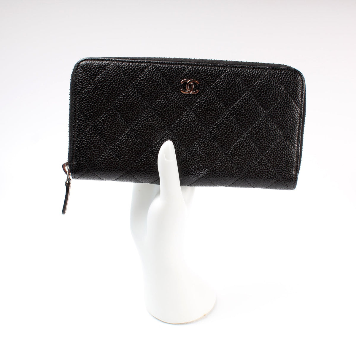 Wallet CC Caviar Small Zip Around
