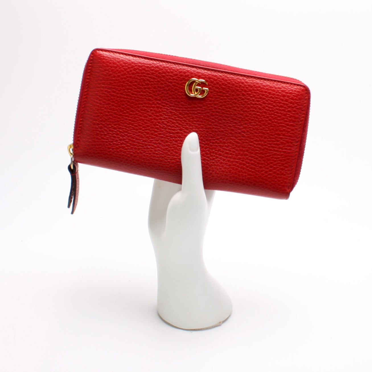456117 GG Leather Zip Around Wallet lbcase
