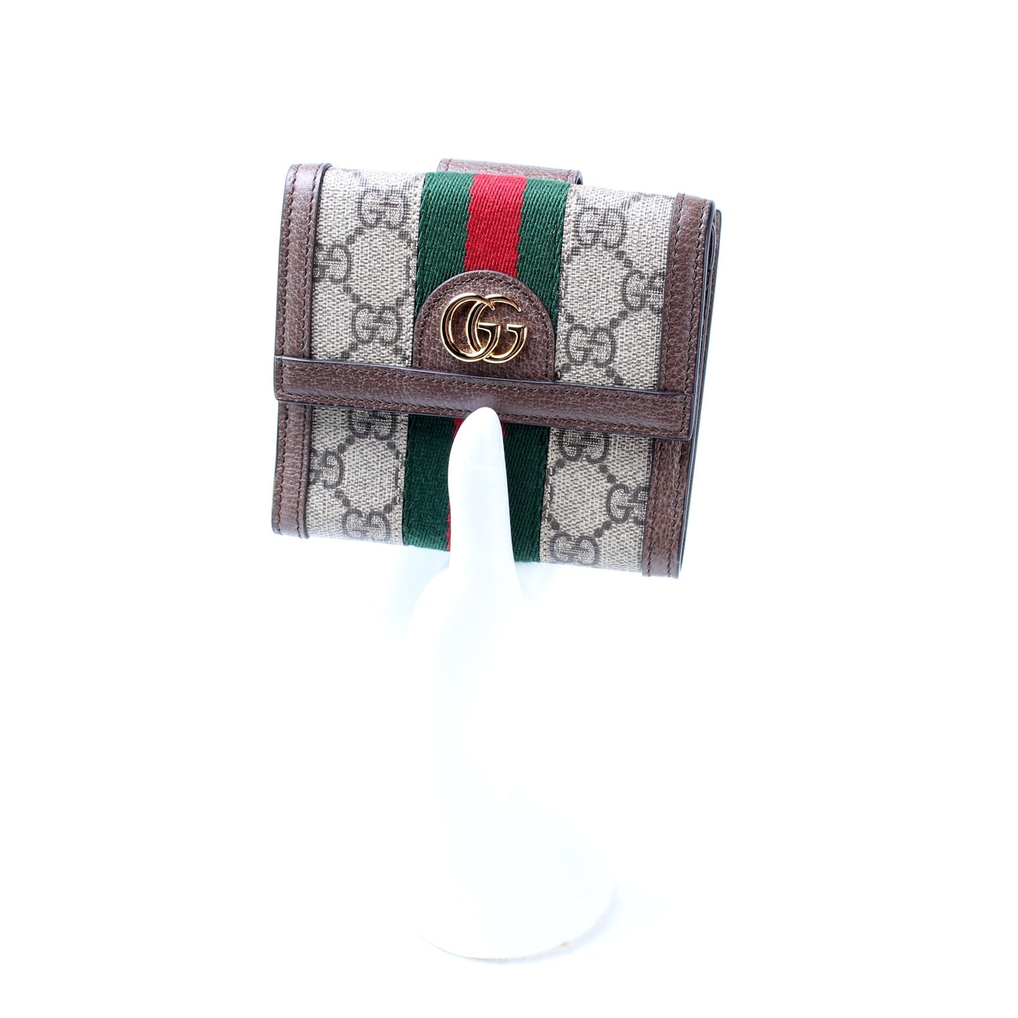 523173 Ophidia GG Supreme French Flap Wallet lbcase