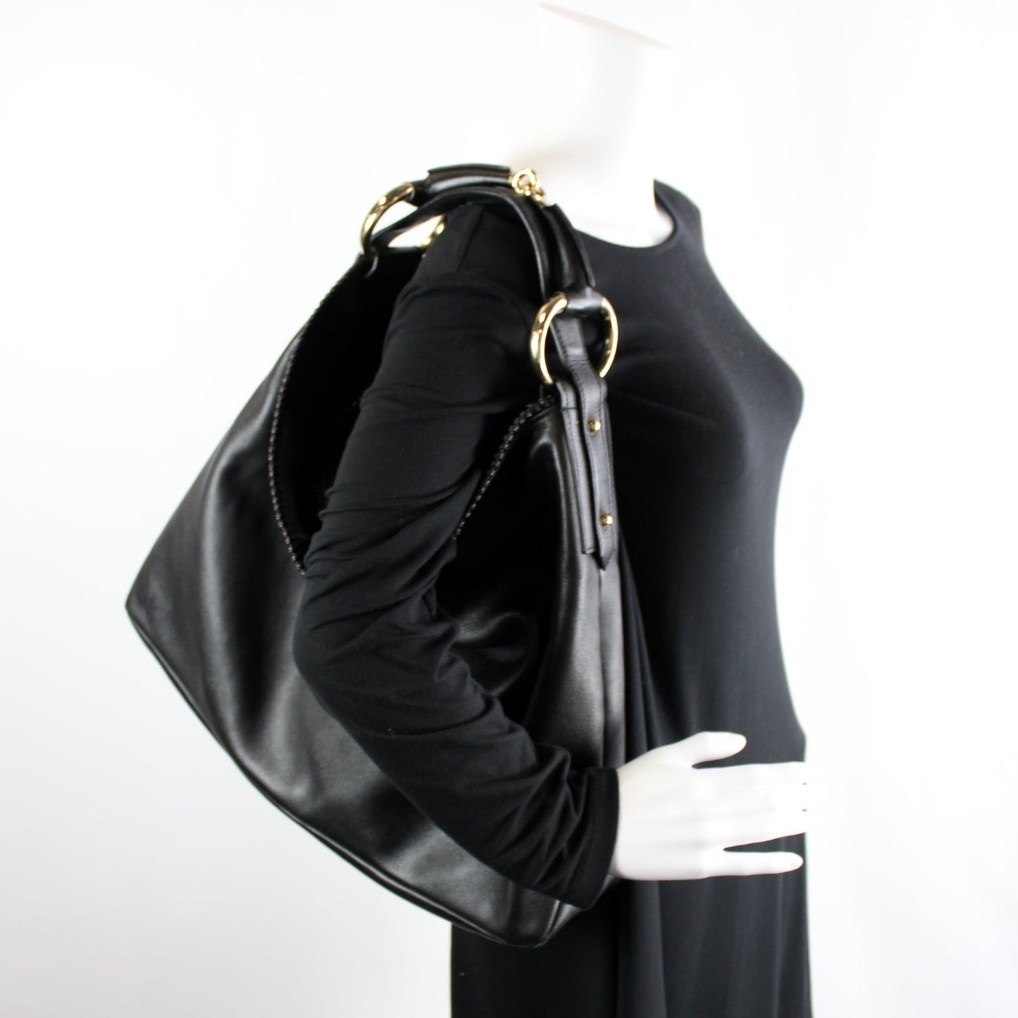 114900 Horsebit Leather Hobo lbcase