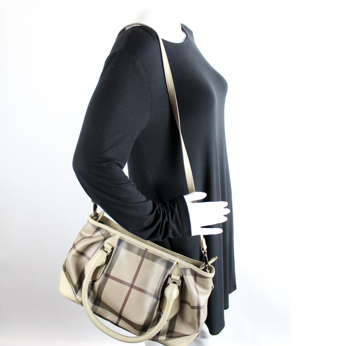 Small Smoked Check Tote